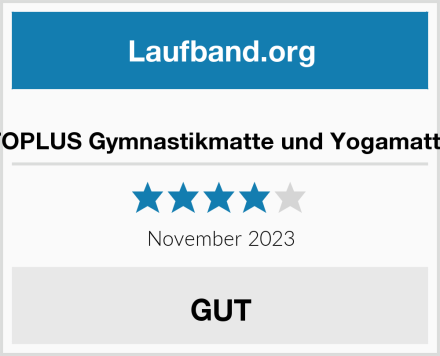  TOPLUS Gymnastikmatte und Yogamatte Test