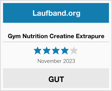  Gym Nutrition Creatine Extrapure Test