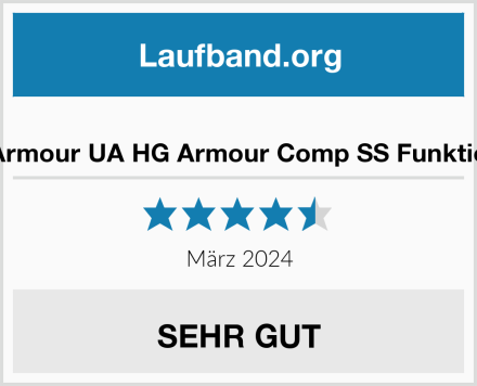  Under Armour UA HG Armour Comp SS Funktionsshirt Test