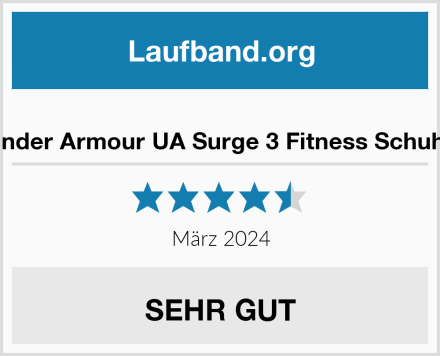  Under Armour UA Surge 3 Fitness Schuhe Test