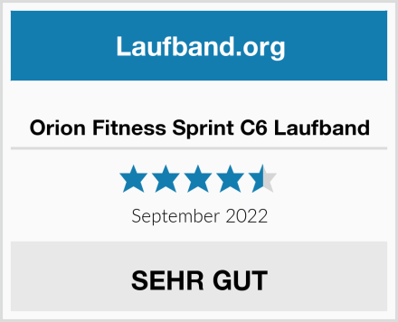  Orion Fitness Sprint C6 Laufband Test