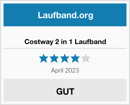  Costway 2 in 1 Laufband Test