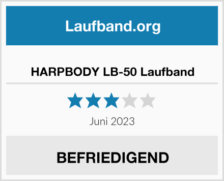  HARPBODY LB-50 Laufband Test